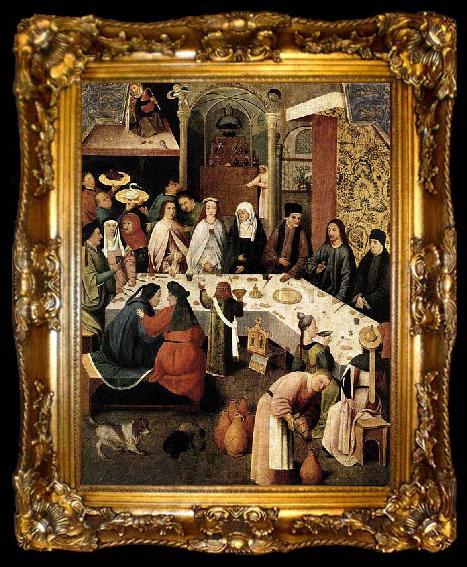 framed  Hieronymus Bosch The Marriage at Cana, ta009-2